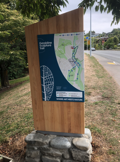 Signage for Geraldine Sculpture Trail